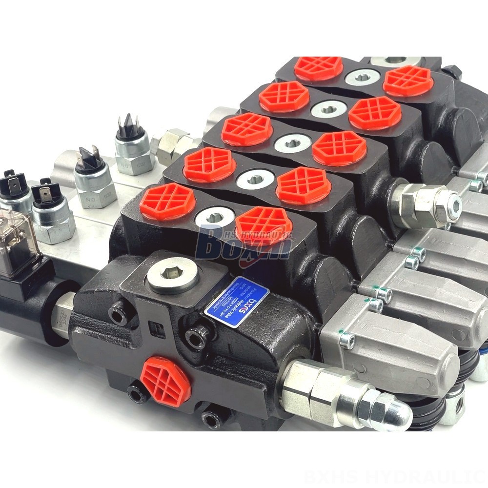 Hydraulic Tipper Control Valve Manual Hydraulic Directional Valve: 5 Spool, Sectional - Buy Now detail image